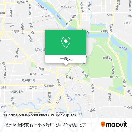 通州区金隅花石匠小区砖厂北里-39号楼地图
