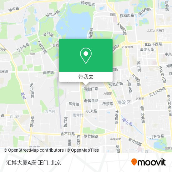 汇博大厦A座-正门地图
