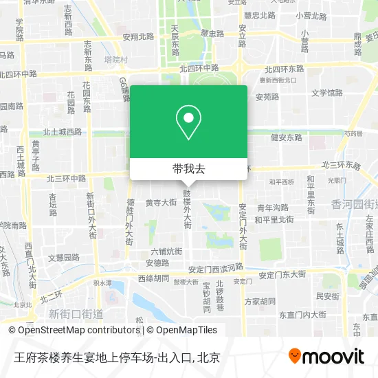 王府茶楼养生宴地上停车场-出入口地图