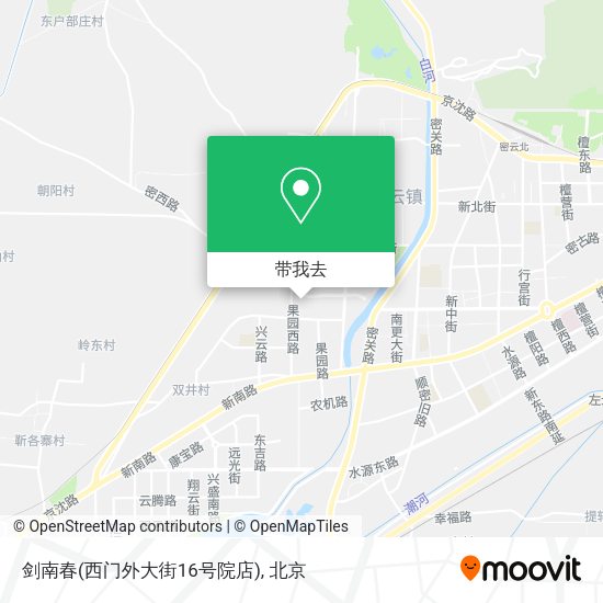 剑南春(西门外大街16号院店)地图