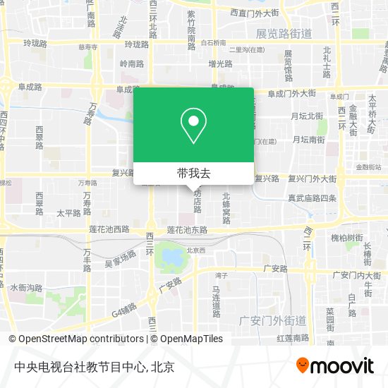 中央电视台社教节目中心地图