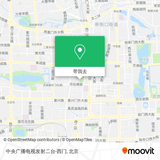 中央广播电视发射二台-西门地图