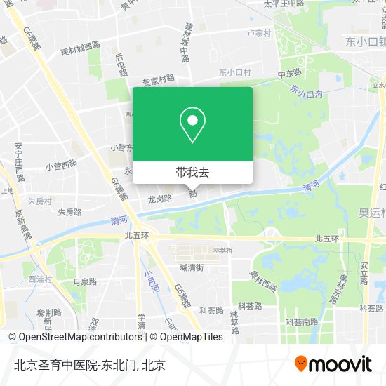 北京圣育中医院-东北门地图