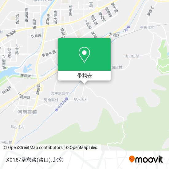 X018/圣东路(路口)地图