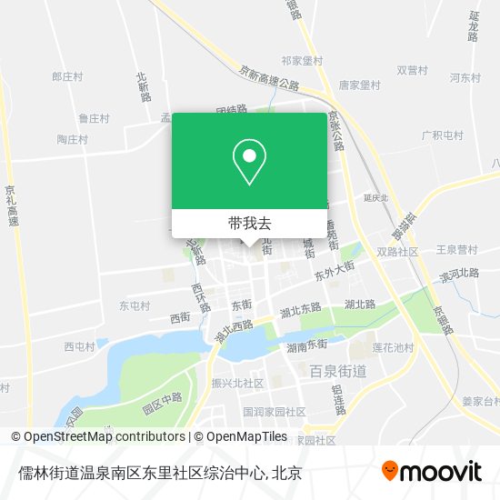 儒林街道温泉南区东里社区综治中心地图