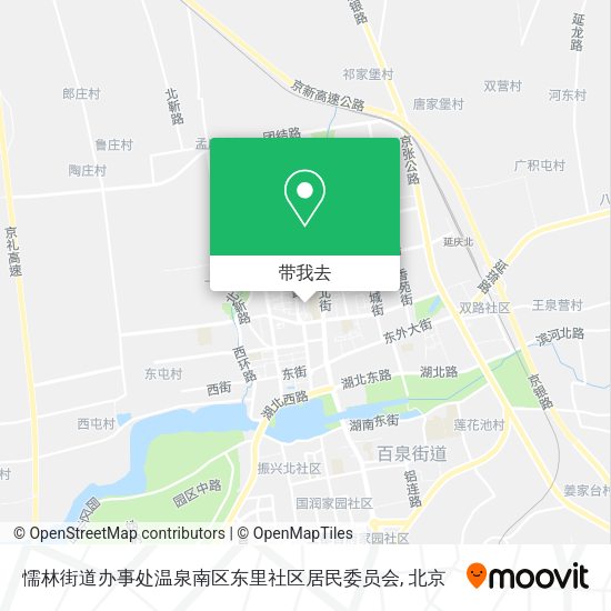 懦林街道办事处温泉南区东里社区居民委员会地图