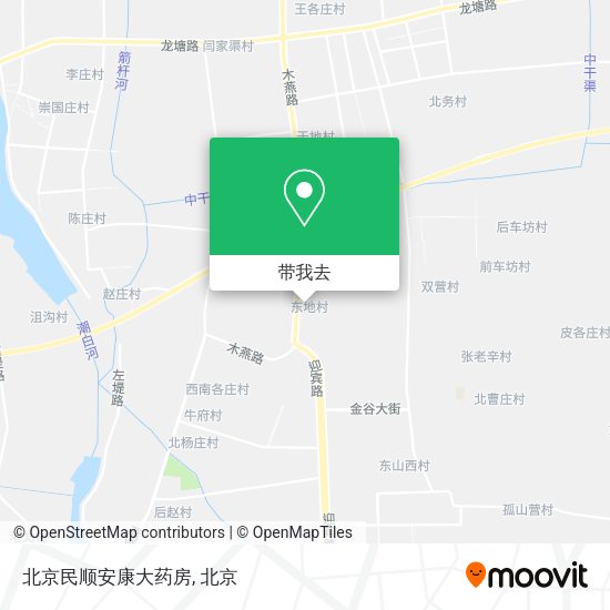 北京民顺安康大药房地图