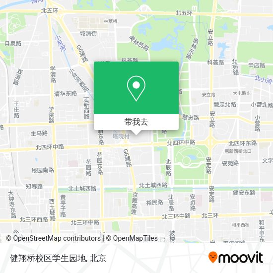健翔桥校区学生园地地图