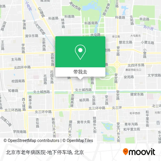 北京市老年病医院-地下停车场地图