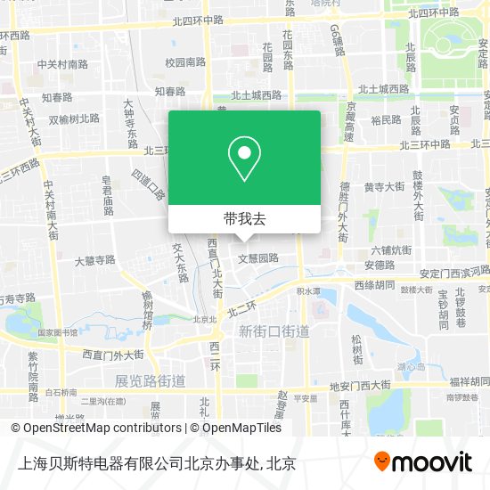 上海贝斯特电器有限公司北京办事处地图