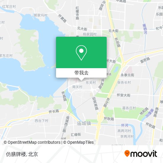 仿膳牌楼地图