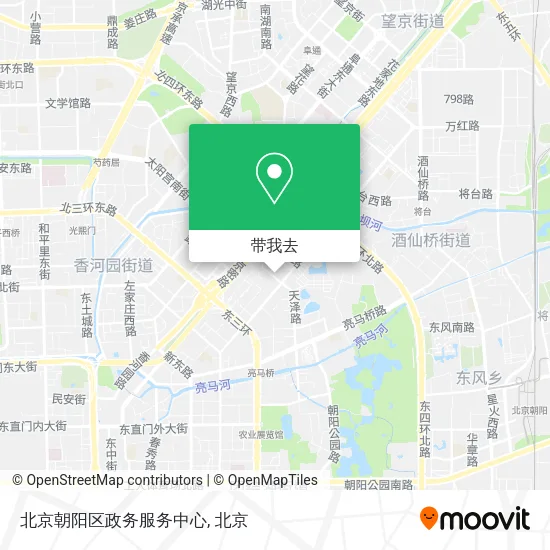 北京朝阳区政务服务中心地图