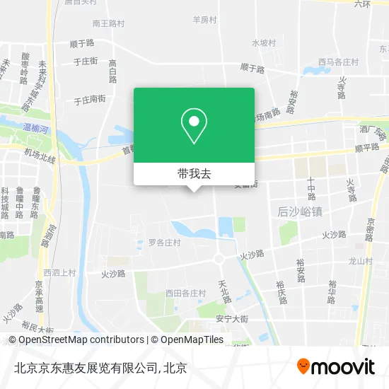北京京东惠友展览有限公司地图