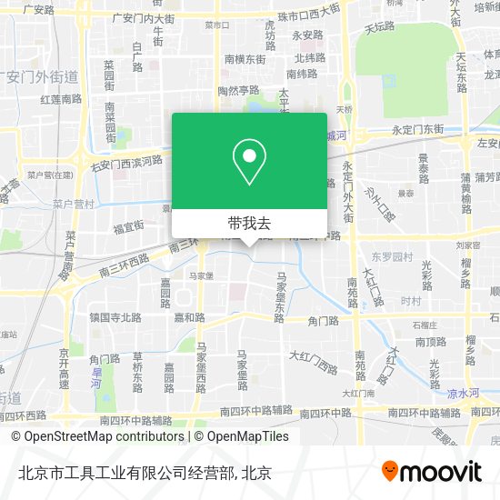 北京市工具工业有限公司经营部地图