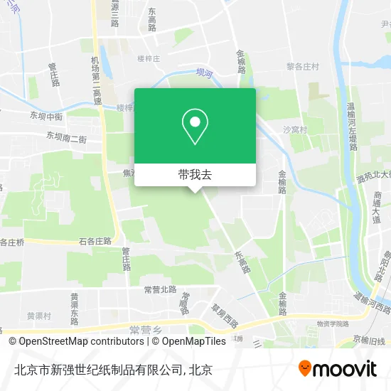 北京市新强世纪纸制品有限公司地图