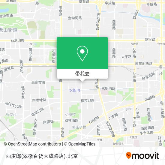 西麦郎(翠微百货大成路店)地图