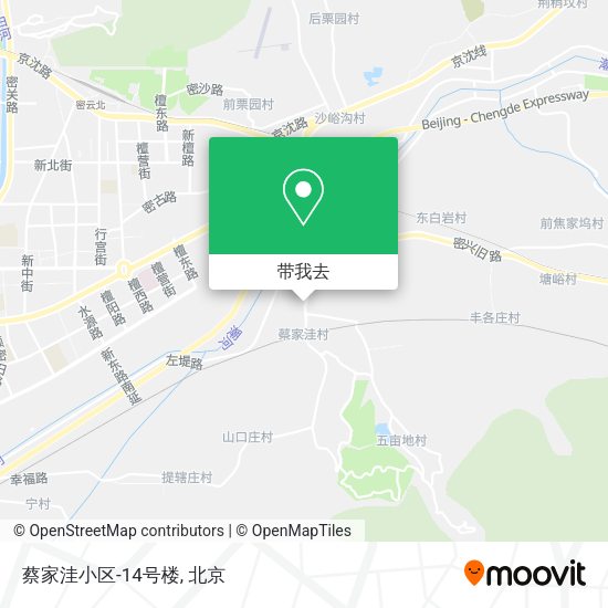 蔡家洼小区-14号楼地图