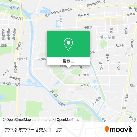 贯中路与贯中一巷交叉口地图