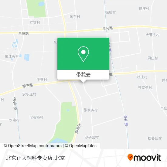 北京正大饲料专卖店地图