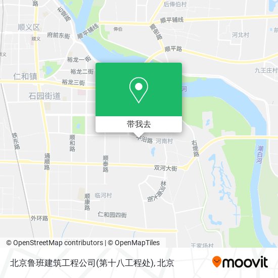 北京鲁班建筑工程公司(第十八工程处)地图