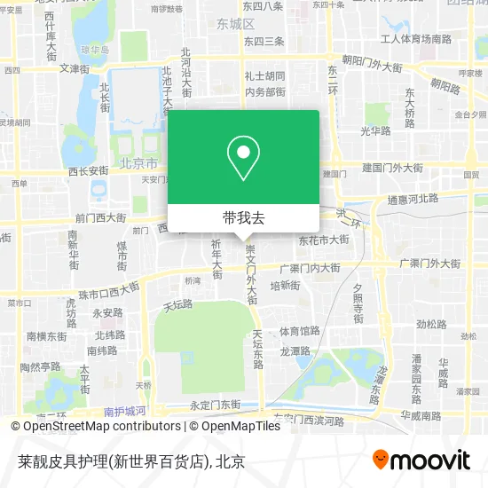 莱靓皮具护理(新世界百货店)地图