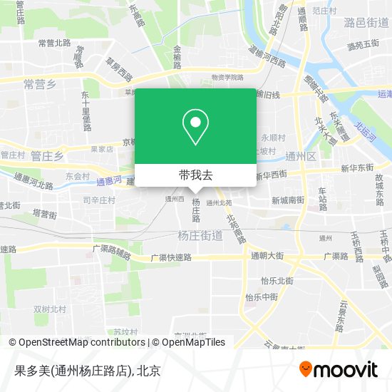 果多美(通州杨庄路店)地图