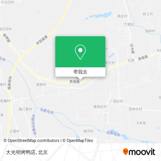 大光明烤鸭店地图
