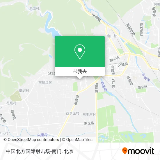 中国北方国际射击场-南门地图