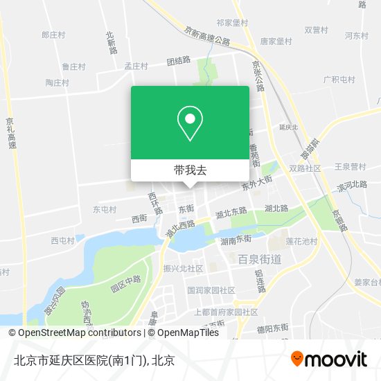 北京市延庆区医院(南1门)地图