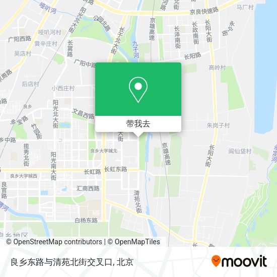 良乡东路与清苑北街交叉口地图