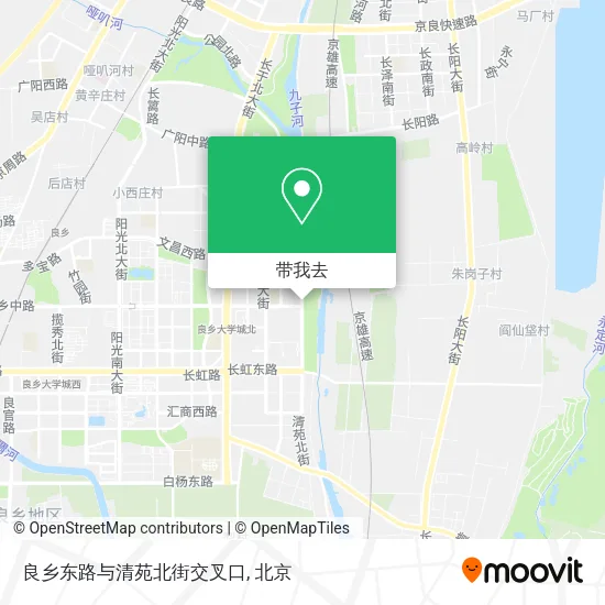 良乡东路与清苑北街交叉口地图