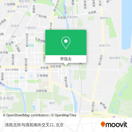清苑北街与清苑南街交叉口地图