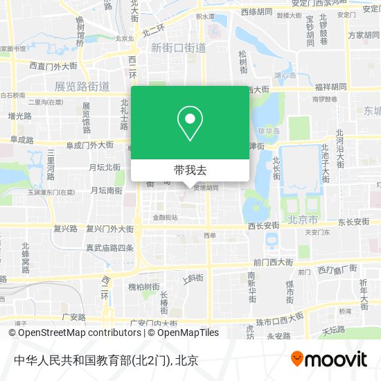 中华人民共和国教育部(北2门)地图