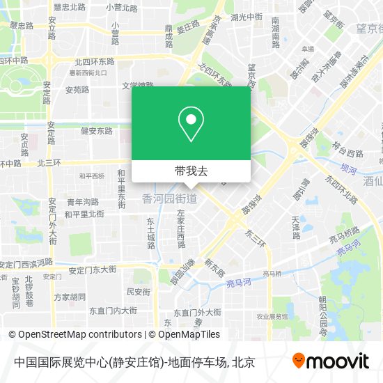 中国国际展览中心(静安庄馆)-地面停车场地图