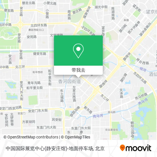 中国国际展览中心(静安庄馆)-地面停车场地图