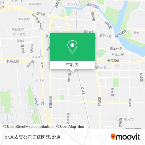 北京农资公司庄稼医院地图