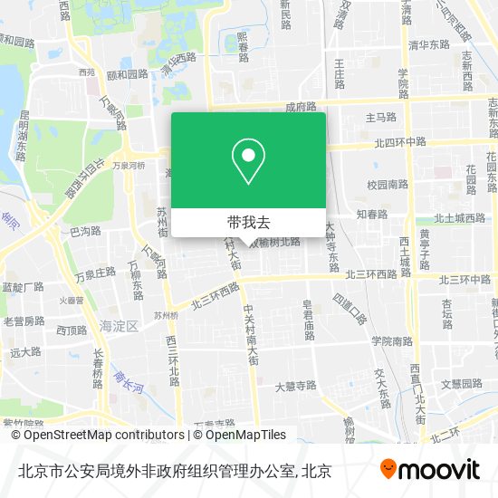 北京市公安局境外非政府组织管理办公室地图