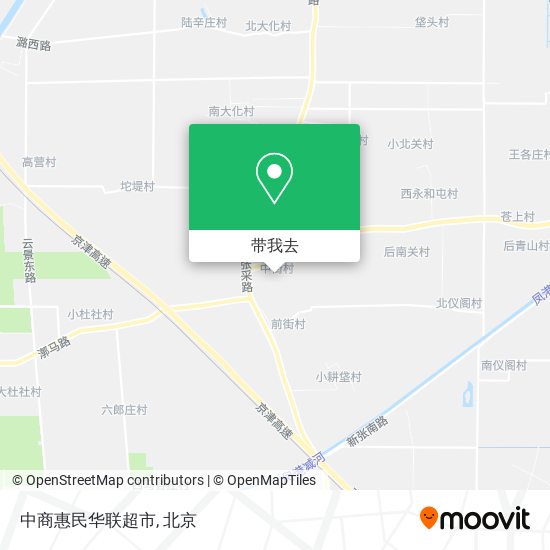 中商惠民华联超市地图