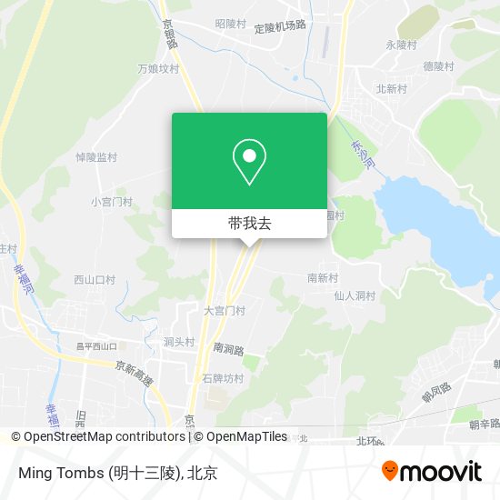 Ming Tombs (明十三陵)地图