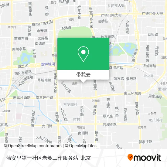 蒲安里第一社区老龄工作服务站地图