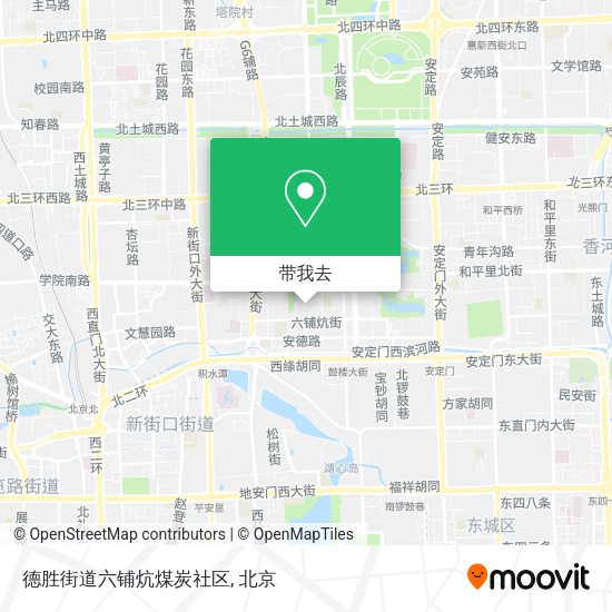 德胜街道六铺炕煤炭社区地图