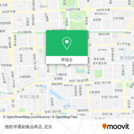 德胜华通副食品商店地图
