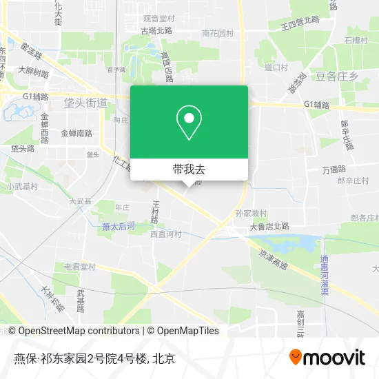 燕保·祁东家园2号院4号楼地图