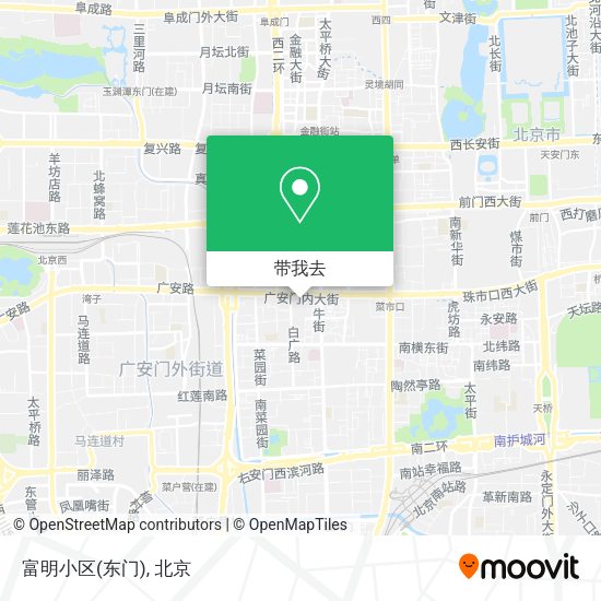 富明小区(东门)地图