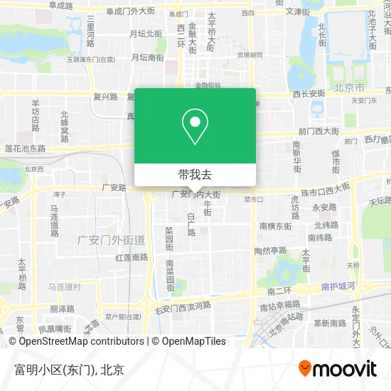 富明小区(东门)地图