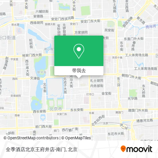 全季酒店北京王府井店-南门地图