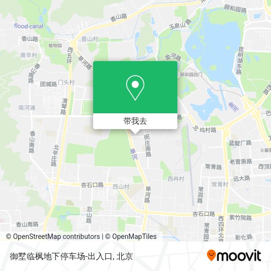 御墅临枫地下停车场-出入口地图