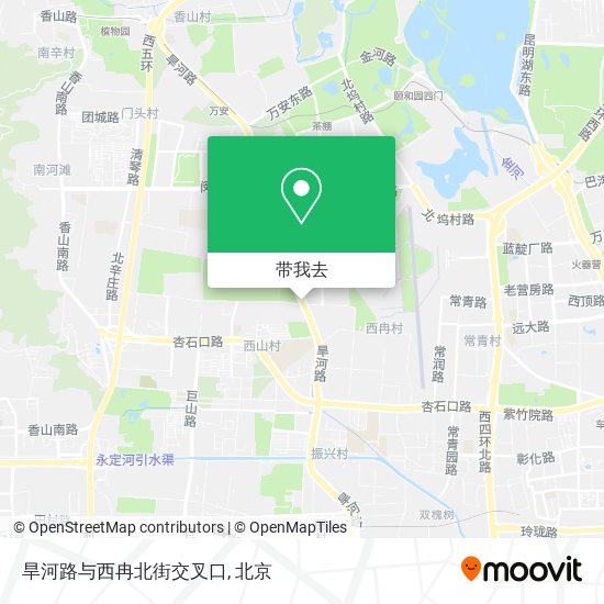 旱河路与西冉北街交叉口地图