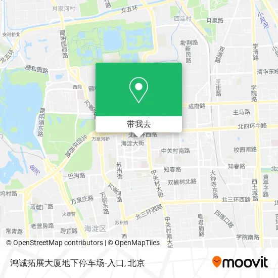 鸿诚拓展大厦地下停车场-入口地图