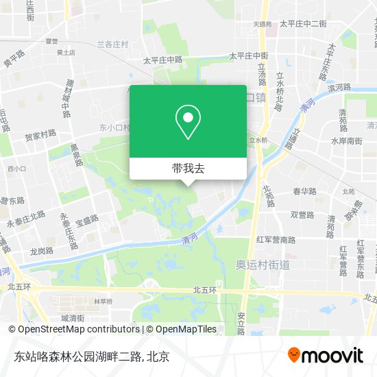 东站咯森林公园湖畔二路地图